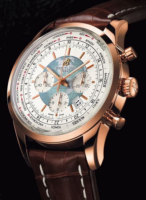 breitling transocean unitime chronograph watch